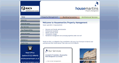 Desktop Screenshot of housemartinspm.co.uk